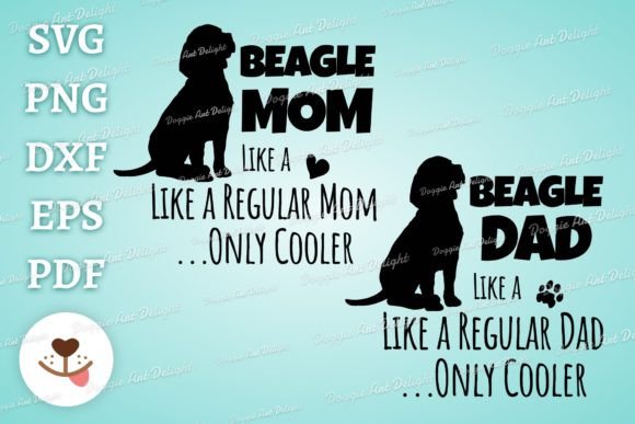 Beagle Mom Dad Only Cooler