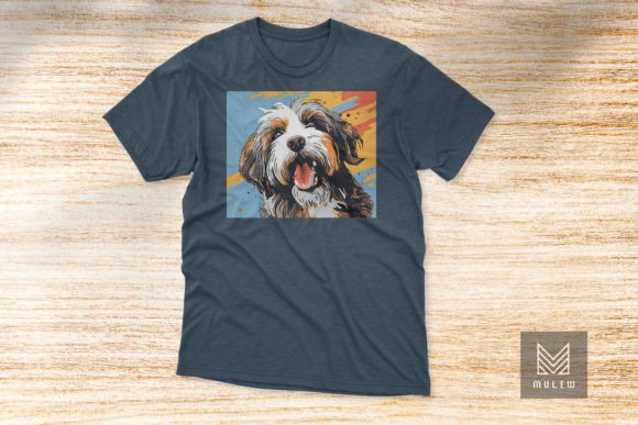 Cute Brown Havanese Dog Pop Art T-shirt