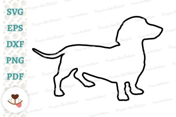 Dachshund Outline Svg Png Dxf Cut File