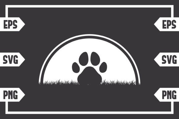 Half Circle - Dog Paw