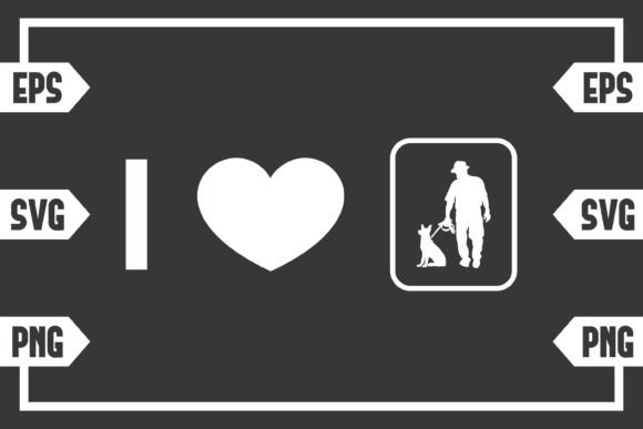 I Love Guy with Dog