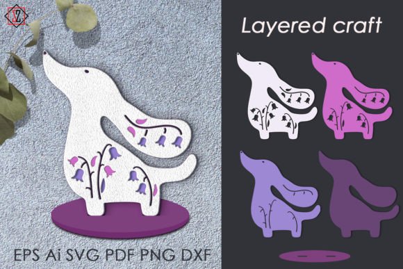 Layered Dog Craft DIY Crafts