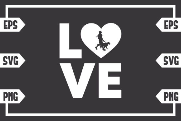 Love and Female with Dog
