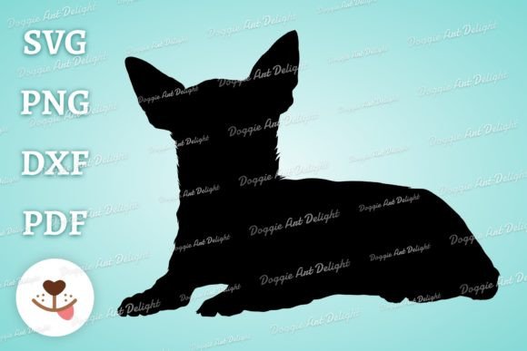 Lying Chihuahua Silhouette Svg Png