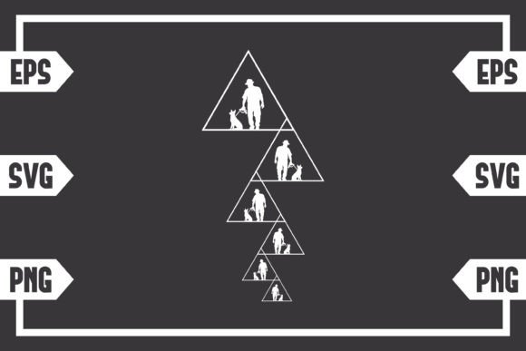Triangles - Guy with Dog