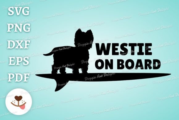 WESTIE ON BOARD Car Decal Svg Png
